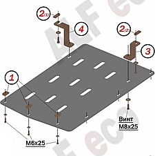 Защита АКПП BMW Х3 F25 2010-2017 V-all