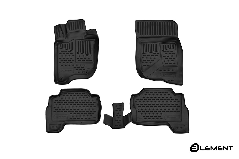 Коврики 3D в салон для Mitsubishi Pajero Sport 2015-(4шт) ELEMENT3D3546210