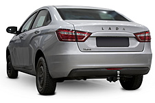 Фаркоп под квадрат Lada Vesta (Лада Веста) седан, универсал 2015-2022/Vesta CNG (ЦНГ) седан 2017-н.в